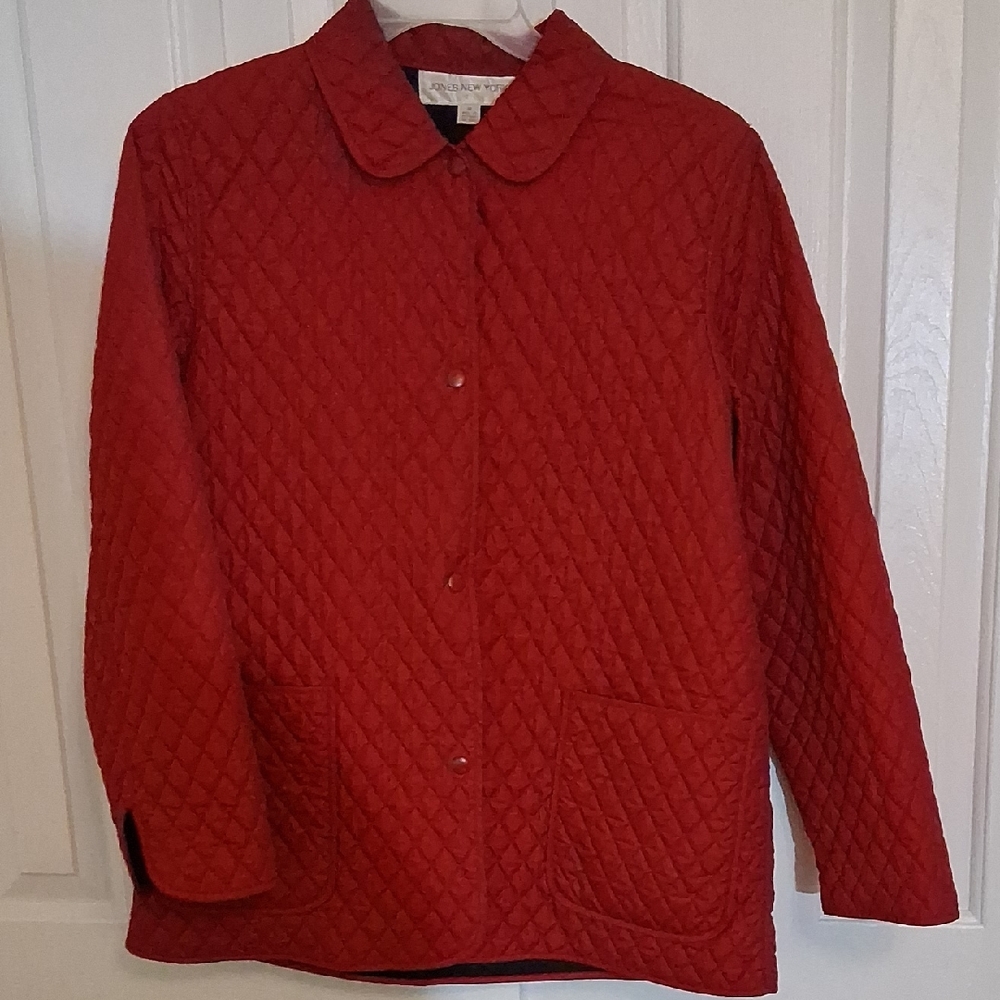Jones Of NY Quilted Red Jacket